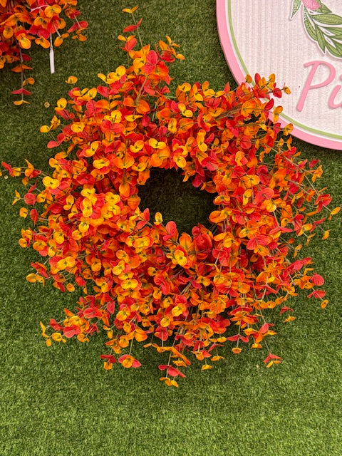 Orange Eucalyptus Wreath (20")
